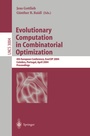 Cover: Evolutionary Computation in Combinatorial Optimization - Springer