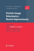 Cover: Particle Image Velocimetry: Recent Improvements - Springer