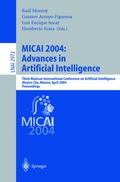 Cover: MICAI 2004: Advances in Artificial Intelligence - Springer