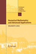 Cover: Numerical Mathematics and Advanced Applications - Springer