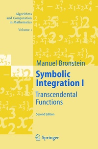 Enlarge image Cover: Symbolic Integration I - Springer