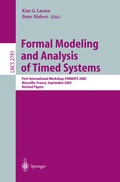 Cover: Formal Modeling and Analysis of Timed Systems - Springer