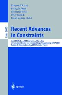 Enlarge image Cover: Recent Advances in Constraints - Springer
