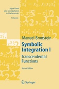 Cover: Symbolic Integration I - Springer