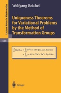 Cover: Uniqueness Theorems for Variational Problems by the Method of Transformation Groups - Springer