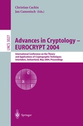 Cover: Advances in Cryptology - EUROCRYPT 2004 - Springer