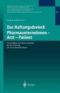 Cover: Das Haftungsdreieck Pharmaunternehmen - Arzt - Patient - Springer
