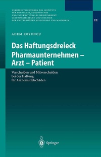 Abbildung von: Das Haftungsdreieck Pharmaunternehmen - Arzt - Patient - Springer