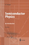 Cover: Semiconductor Physics - Springer