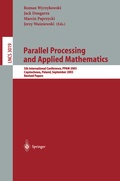 Cover: Parallel Processing and Applied Mathematics - Springer