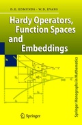 Cover: Hardy Operators, Function Spaces and Embeddings - Springer