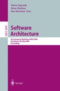 Cover: Software Architecture - Springer