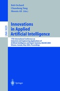 Cover: Innovations in Applied Artificial Intelligence - Springer