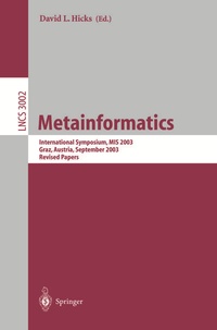 Enlarge image Cover: Metainformatics - Springer