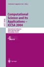 Cover: Computational Science and Its Applications - ICCSA 2004 - Springer
