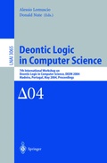 Cover: Deontic Logic in Computer Science - Springer