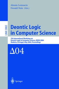 Enlarge image Cover: Deontic Logic in Computer Science - Springer