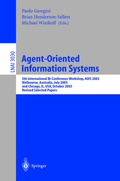 Cover: Agent-Oriented Information Systems - Springer