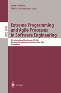 Cover: Extreme Programming and Agile Processes in Software Engineering - Springer