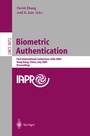 Cover: Biometric Authentication - Springer