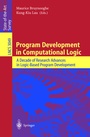 Cover: Program Development in Computational Logic - Springer