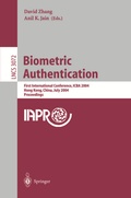 Cover: Biometric Authentication - Springer