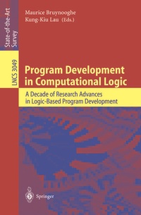 Enlarge image Cover: Program Development in Computational Logic - Springer