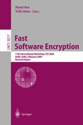 Cover: Fast Software Encryption - Springer
