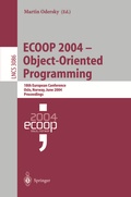 Cover: ECOOP 2004 - Object-Oriented Programming - Springer