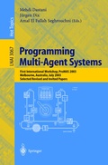 Cover: Programming Multi-Agent Systems - Springer