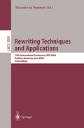 Cover: Rewriting Techniques and Applications - Springer