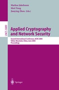 Cover: Applied Cryptography and Network Security - Springer