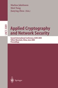 Cover: Applied Cryptography and Network Security - Springer