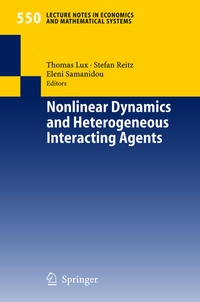Enlarge image Cover: Nonlinear Dynamics and Heterogeneous Interacting Agents - Springer