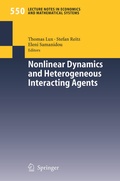 Cover: Nonlinear Dynamics and Heterogeneous Interacting Agents - Springer