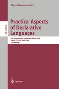 Cover: Practical Aspects of Declarative Languages - Springer