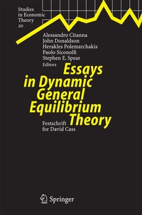 Enlarge image Cover: Essays in Dynamic General Equilibrium Theory - Springer