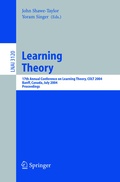 Cover: Learning Theory - Springer