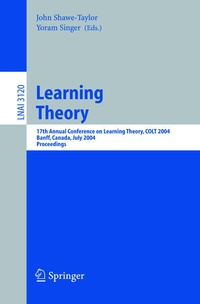 Enlarge image Cover: Learning Theory - Springer