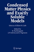 Cover: Condensed Matter Physics and Exactly Soluble Models - Springer