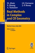 Bild: Real Methods in Complex and CR Geometry - Springer