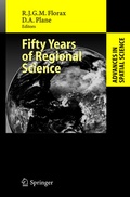 Cover: Fifty Years of Regional Science - Springer