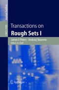 Cover: Transactions on Rough Sets I - Springer