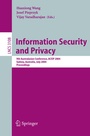 Cover: Information Security and Privacy - Springer