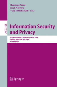 Enlarge image Cover: Information Security and Privacy - Springer
