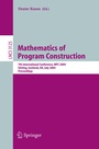Cover: Mathematics of Program Construction - Springer