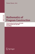 Cover: Mathematics of Program Construction - Springer