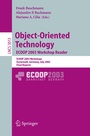 Cover: Object-Oriented Technology. ECOOP 2003 Workshop Reader - Springer