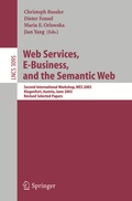 Cover: Web Services, E-Business, and the Semantic Web - Springer