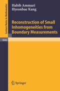 Cover: Reconstruction of Small Inhomogeneities from Boundary Measurements - Springer